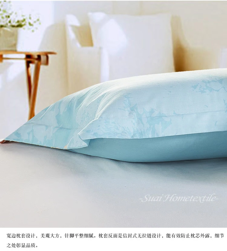Mùa hè bông gối bông gối bao gồm gối gối đơn rắn da màu gối bìa 48x74cm một cặp 20 - Gối trường hợp
