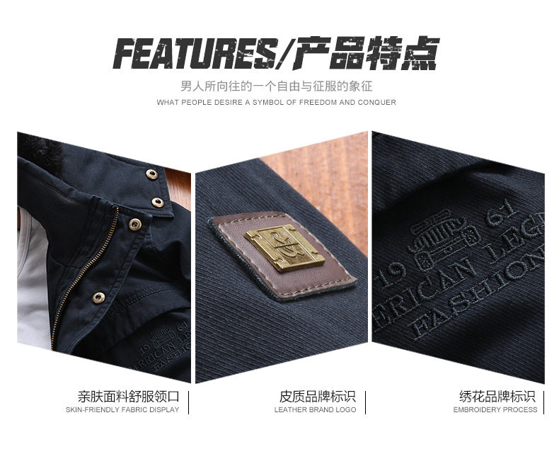 Blouson hiver pour homme NIANJEEP    - Ref 3113301 Image 8