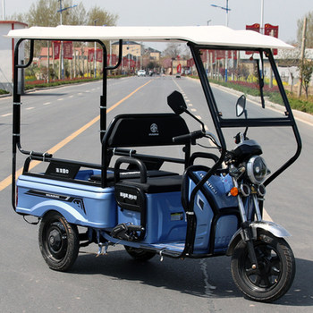 Electric tricycle awning fully enclosed transparent canopy