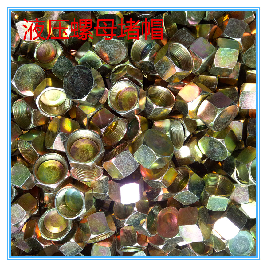 Metric hydraulic oil pipe inner tooth plug female galvanized thread stuffy head oil plug plug head seal female inner wire plug head