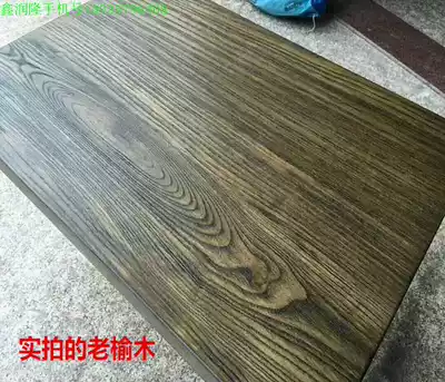 Customized solid wood board partition old pine board old elm wood original board Bar Board board partition desk panel customized