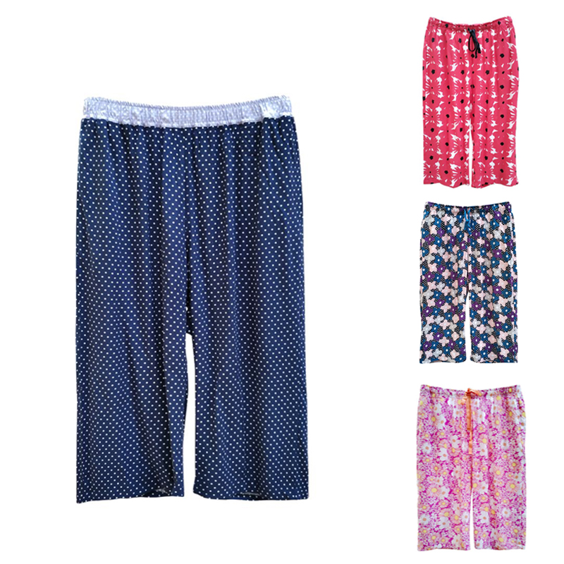 New beautifully cloakroom Home Pants Lady Sleeping Pants Tencel 70% casual shorts Big size for long pants
