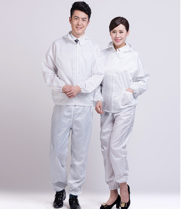 Quần áo chống bụi sạch không phân chia quần áo phù hợp với nhà máy đồ chơi tóc không dính Quần yếm At2n5aug56 áo thể thao