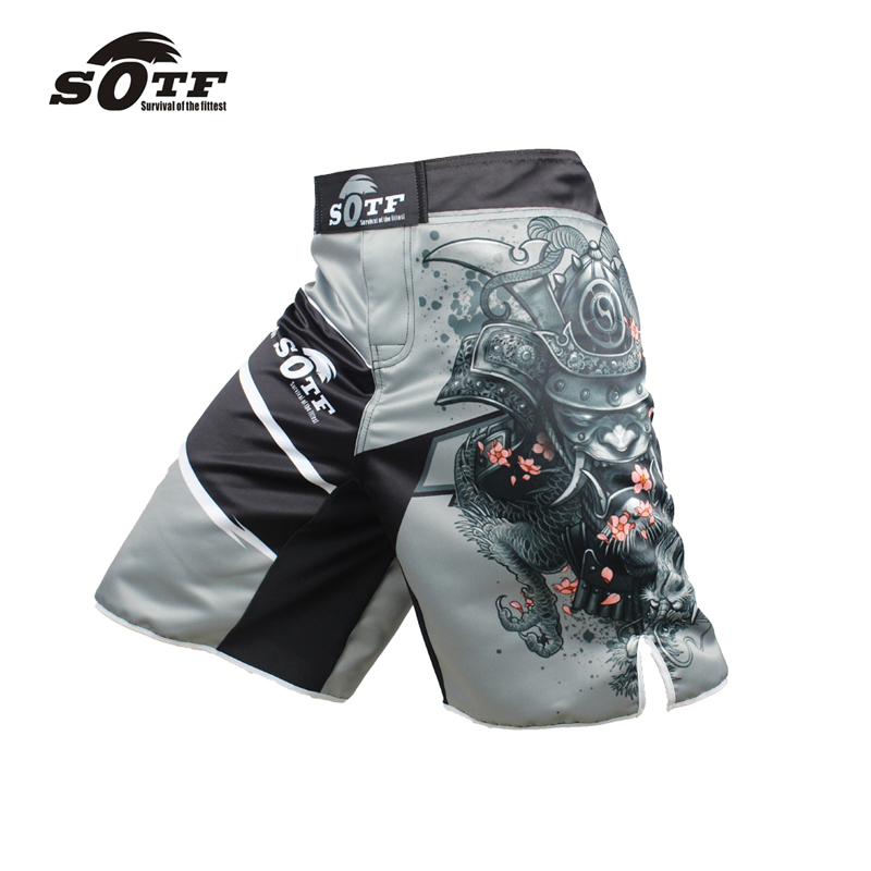 SOTF Rose Petal Samurai Mixed Martial Arts Boxing Sport MMA Shorts Free Fighting UFC Fitness Muay Thai Pants
