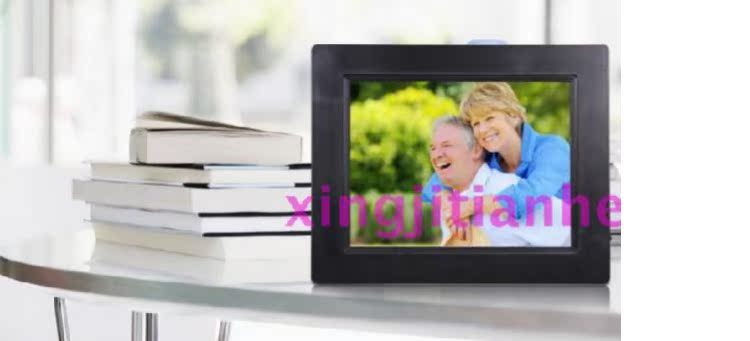 Khung ảnh kỹ thuật số phẳng 8 inch Video HD ảnh album điện tử 8 inch 1024 * 768 treo tường siêu mỏng có thể sạc lại