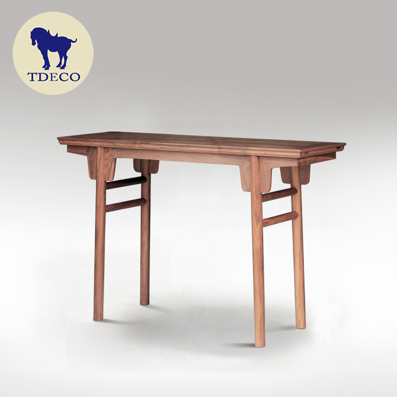 Trang trí nhà Đường Phong cách nội thất gỗ óc chó Bộ sưu tập phong cách Ming case trường hợp đầu phẳng Trường hợp nhỏ hiên trường hợp bàn - Bàn / Bàn bàn gỗ hiện đại