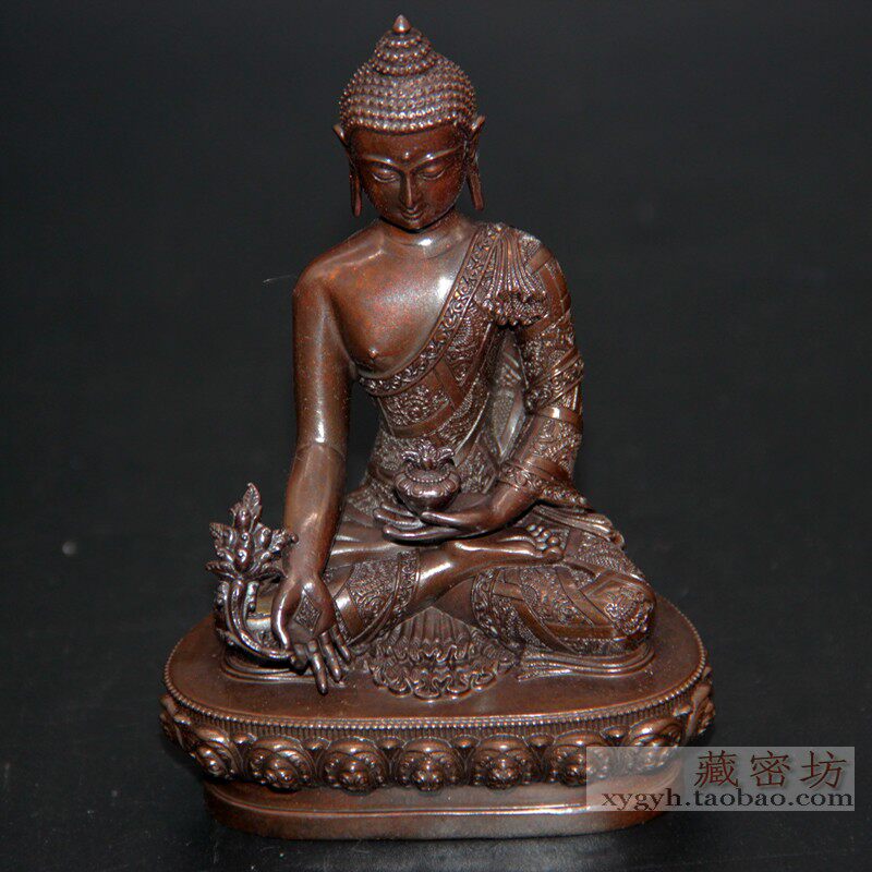 Buddha Buddha's refined copper pharmacist Buddha's retro color supplies 3 specifications national style creativity