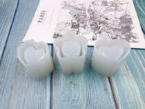 Shanghai Jiadai hand-made cup mold pen holder mold mirror plum blossom love edge love pen holder mold