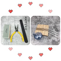 DIY crystal glue dropping aid AB glue stirring rod plastic dropper sub Cup pliers polishing electronic scale