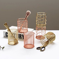 Shanghai Jiadai hand-made wrought iron pen holder metal pen holder Rose Gold Gold 2 styles