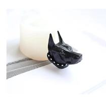 Shanghai Jiadai hand-made Doberman mold silicone hand sanding mold 7 5*5 5CM mold color random