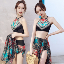 Swimsuit Three Sets Ladies Fashion National Wind Sexy Poly Woo Sunscreen Corner Bikini Swimsuit Fairy