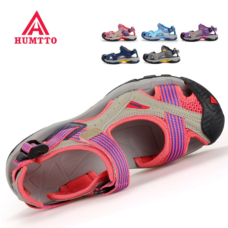 American Hutu outdoor sports sandals women's breathable non-slip upstream wading shoes casual Baotou slippers men's beach shoes