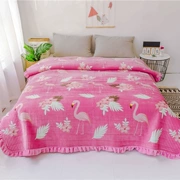 Pha lê nhung trải giường đơn mảnh cộng với nhung dày chăn bông quilting châu Âu được bao phủ bởi một chiếc giường lớn