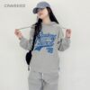 Korean girls' children's clothing hooded sweatshirt junior high school girls sportswear 2025 spring and autumn loose top jacket