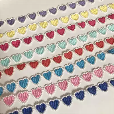 New color Polyester Fiber lace clothing accessories cute heart small flower accessories clothes hat skirt DIY handmade material