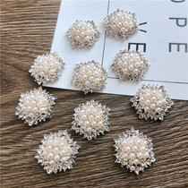 DIY Ornament Accessories Alloy Floral Disc Hand Stitch Drilling Accessories Inlaid Drilling Pearl Drill Pan Clothing Accessories Clothing Accessories Clothing Accessories Clothing Accessories