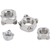 304 Квадратная сварная гайка из нержавеющей стали, квадратная гайка, сварка квадратная точка шляпа M5M6M8M10 DIN928