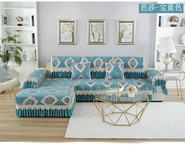 Chenille sofa bốn mùa phổ vải châu Âu chống trượt veneer sofa đỏ đệm khăn che bìa đầy đủ tùy chỉnh - Ghế đệm / đệm Sofa nệm lót ghế ngồi văn phòng