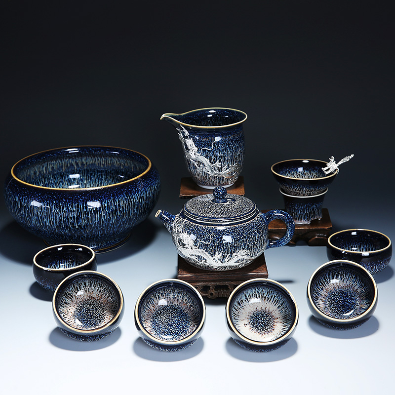 Build light coppering. As silver tea set variable kung fu tea red glaze, a complete set of ceramic teapot coppering. As silver tea cups