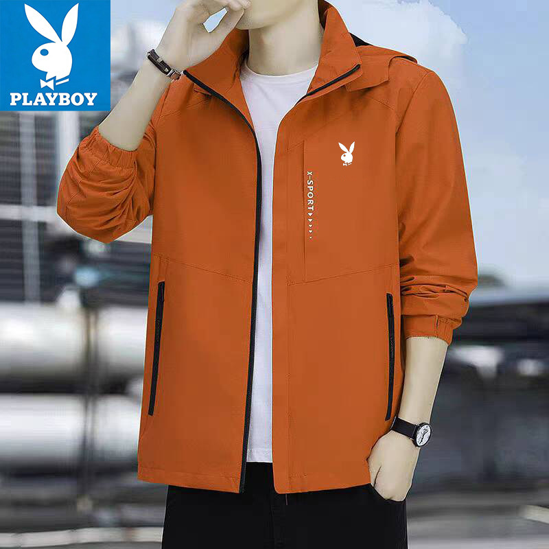 プレイボーイ オーセンティック 2026 春秋 メンズ ウィンドブレーカー ジャケット ウィンドブレーカー プラスサイズ ファッション カジュアル アウターウェア