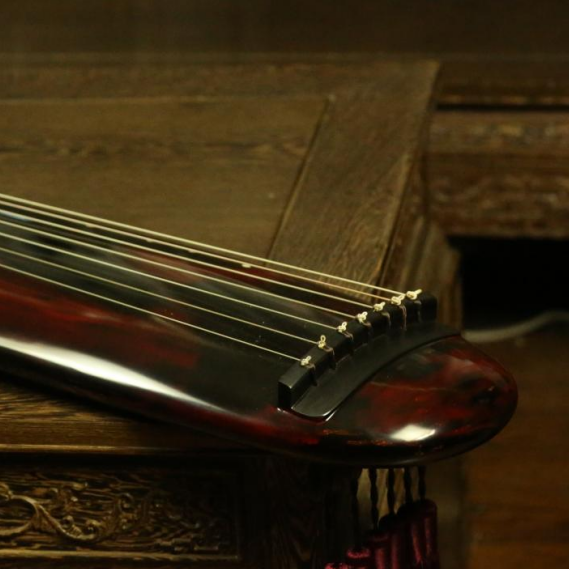 Famous Guqin Precious Linqin Guqin Bai Baolin Old Fir Guqin Cinnabar Chaos Style