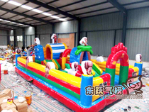 Bear infested spot 60 flat bouncy castle trampoline Childrens paradise Air mold inflatable toys slide amusement equipment