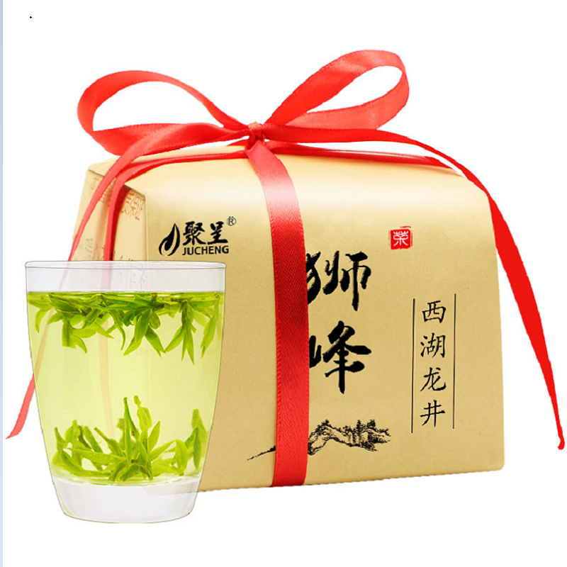 聚呈西湖龙井茶2019新茶茶叶明前特级250g狮峰绿茶旗舰店官方旗舰