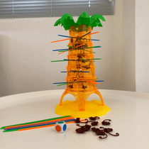 Kindergarten family fun party multiplayer desktop game childrens educational toys monkey climbing tree tipping bucket falling