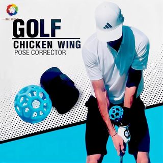 Golf swing magic ball improvement chicken wing corrector