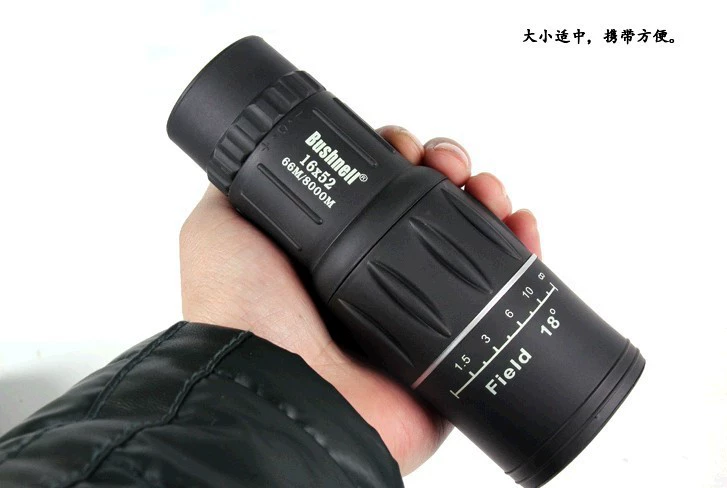 Du lịch ngoài trời cầm tay đơn giản cầm tay 16 × 52 buổi hòa nhạc chim xem độ nét cao một mắt - Kính viễn vọng / Kính / Kính ngoài trời ống nhòm cao cấp