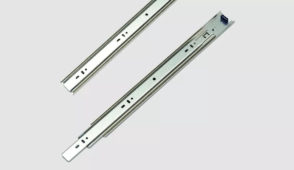 uta uute hardware ball bearing three sections normal slide rail side mount height 45MM metal color black