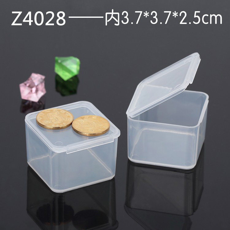 Square parts box tool box screw box transparent plastic box element box containing box with lid packaging box