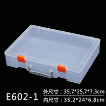 Extra large empty box PP material element box Building block storage box Parts box Toolbox plastic box thickened with cover