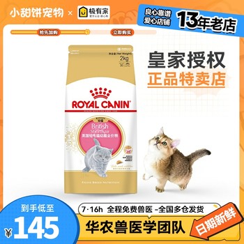 Royal british short cat cat food british short blue special 2kg british shorthair cat bsk38 cat food kitty gold silver gradient layer