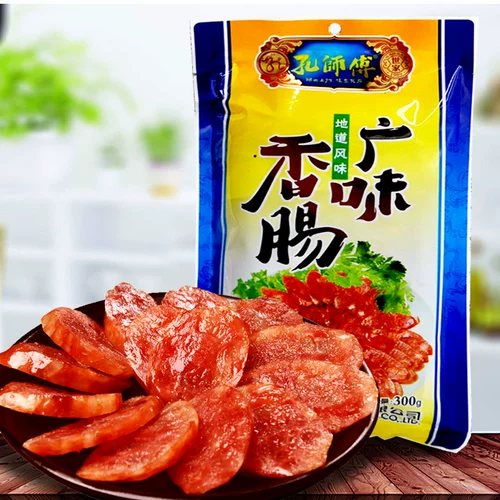孔师傅 Широко -сокрушенная колбасовая колбаса с колбасой 300G Сумка установлена ​​Sichuan Specialty Sweet Flags of New Year Goods of Chines