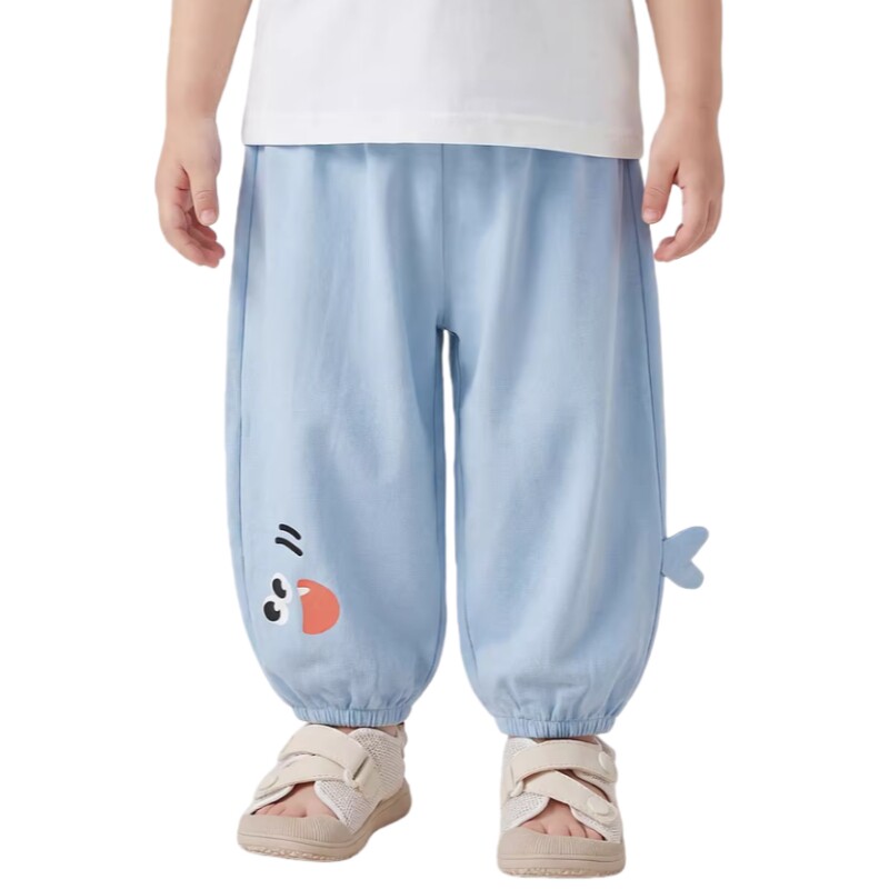 【凉感科技】嘟嘟家儿童裤子宝宝夏季薄款长裤男童女童物理防蚊裤