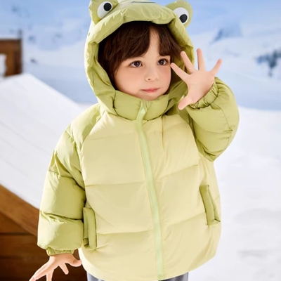 儿童三防羽绒服嘟嘟家男童女童冬季加厚卡通外套童装宝宝衣服冬装