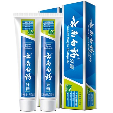 云南白药牙膏薄荷香型210g*