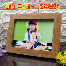 Special photo wall solid wood European style flat 7 inch 8 inch 10 inch photo frame hanging wall for children wedding