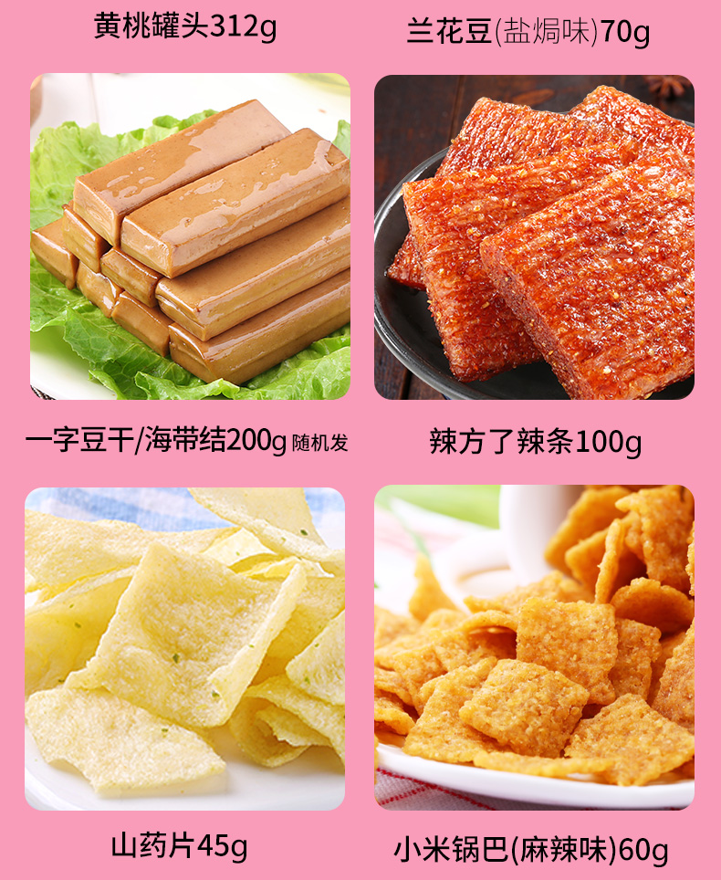 百草味 抱抱兔巨型零食大礼包 2117g/16袋 图6