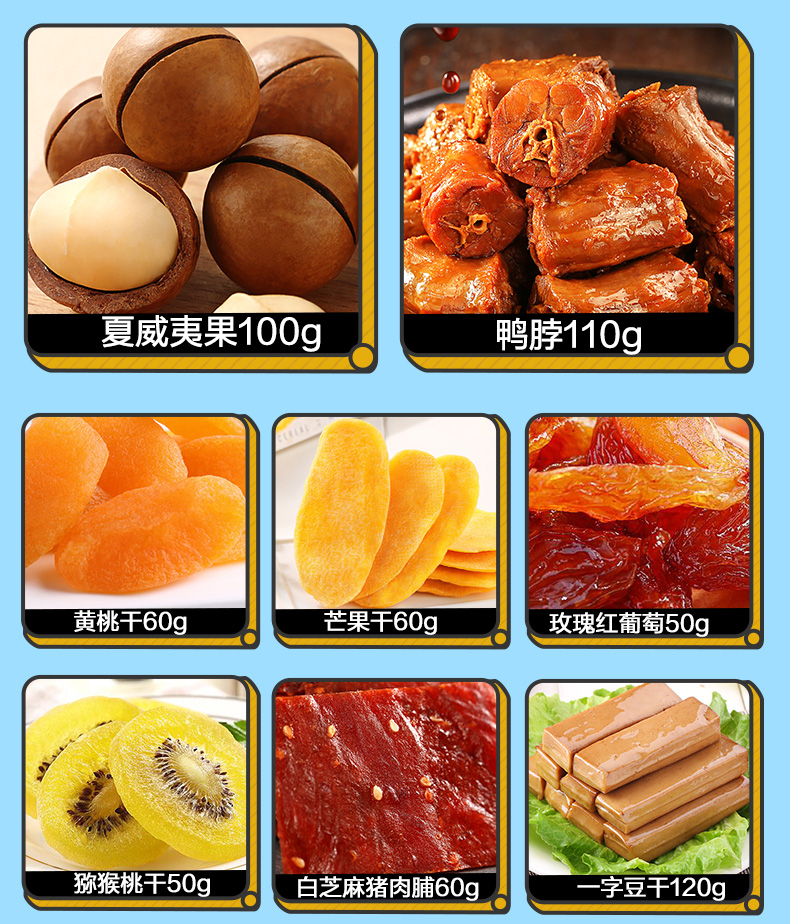 百草味 哆啦A梦巨型零食大礼包 6斤装 30小包 图3