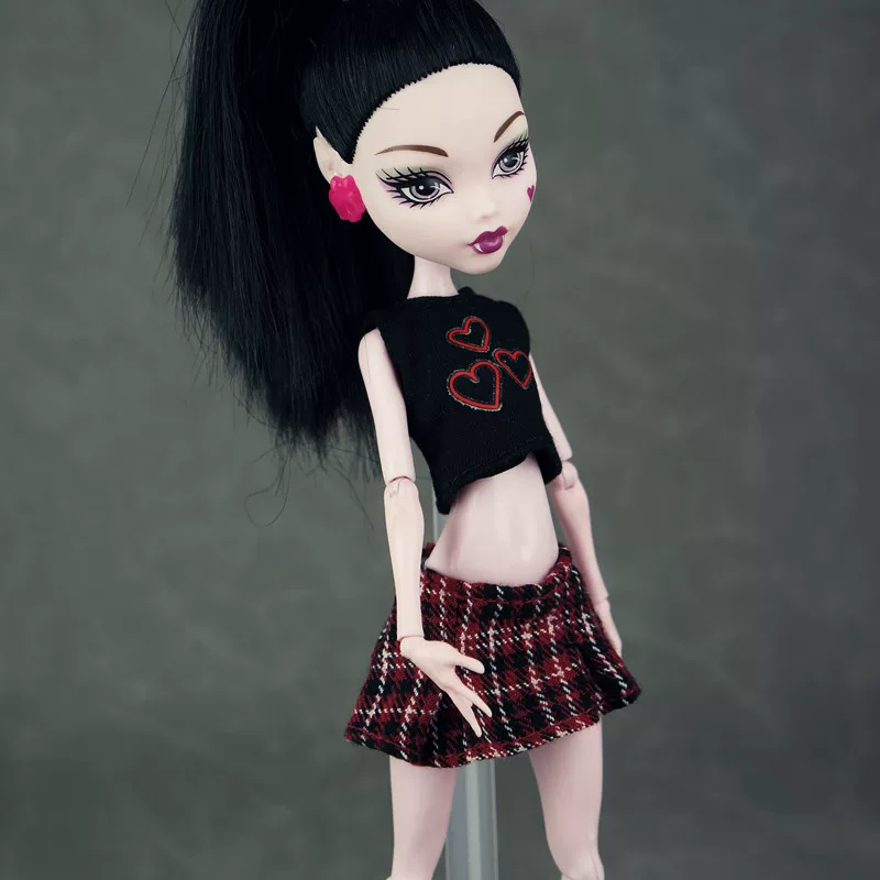 Манстер хай школьная кукла одежда, кэжуал одежда Monster High Monster Gausu вторая волна