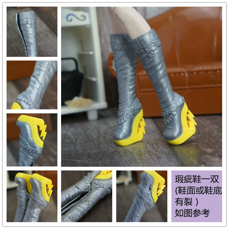 Подлинные детские ботинки Monster High, обувь для кукол разная обувь