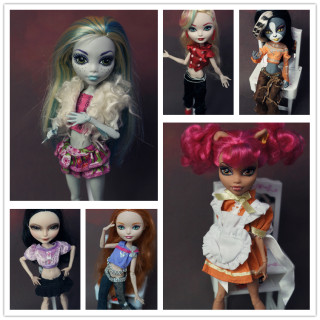 Monster high doll costume women's fashion