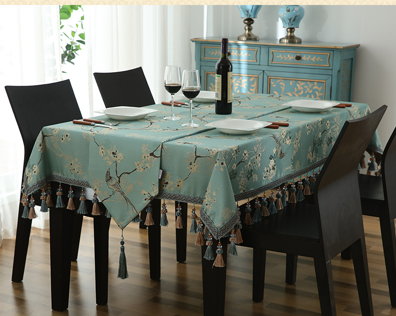 sống hộ gia đình châu Âu chữ nhật vải vải vải bảng mat Tây Nguyên Đán cổ điển elip vàng - Khăn trải bàn khăn trải bàn nhỏ