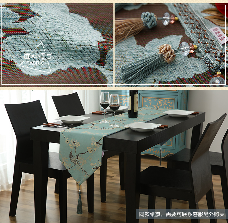 sống hộ gia đình châu Âu chữ nhật vải vải vải bảng mat Tây Nguyên Đán cổ điển elip vàng - Khăn trải bàn khăn trải bàn nhỏ
