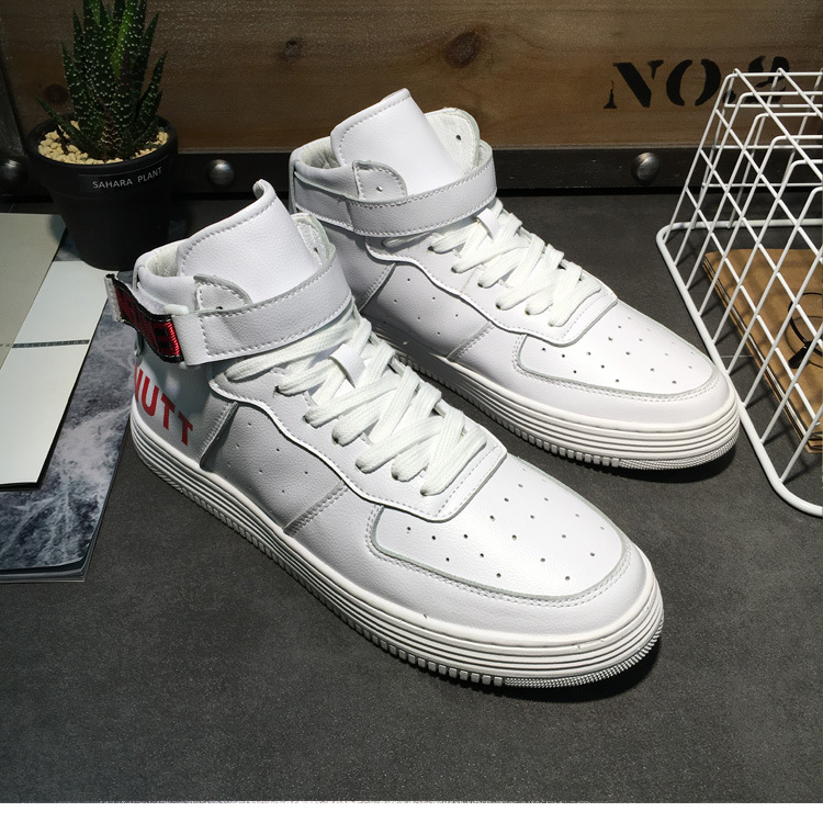Sky Air Force Số 1 cao-top giày trắng sneakers người đàn ông Hàn Quốc của giày mùa hè giày thường Hồng Kông phong cách nhỏ màu trắng giày thủy triều shop giày nam hàng hiệu