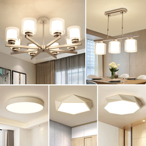 2020 new Nordic living room chandelier simple modern atmosphere home creative bedroom dining room three rooms two Hall lamps