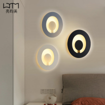 Nordic simple wall lamp modern aisle corridor fashion creative iron lighting oval wall lamp decoration personality